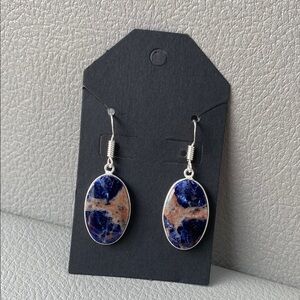 Sterling Silver Stone Earrings